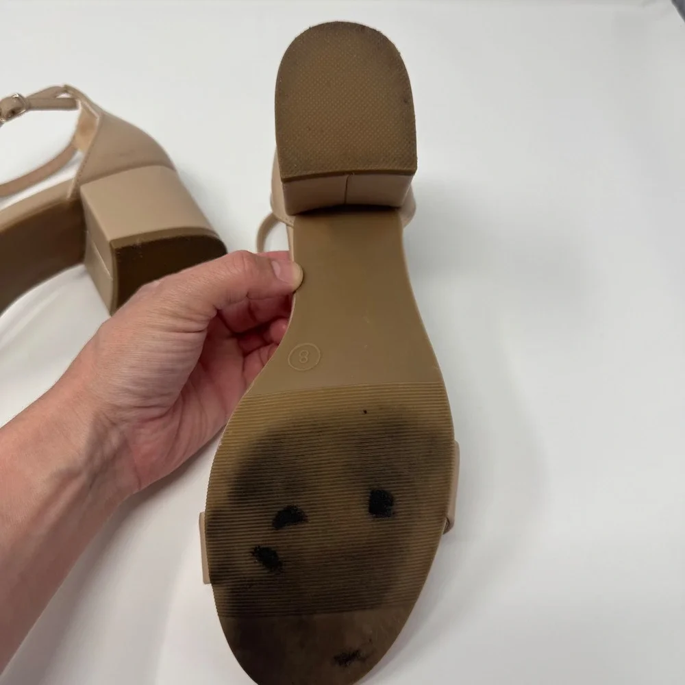 Nude Beige Mid Heel High Heel Casual Size 8 Madden Girl 2